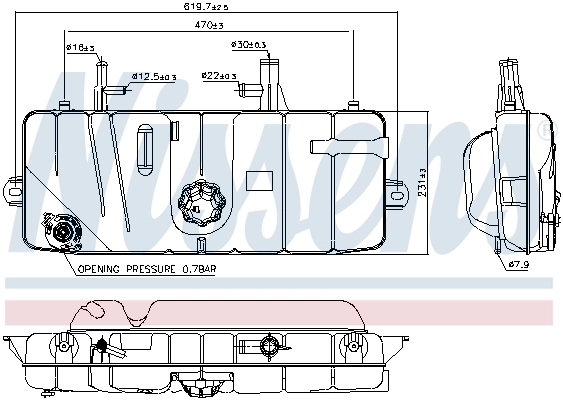 Expansion Tank, coolant ** FIRST FIT ** 996039