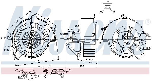 Interior Blower 87083