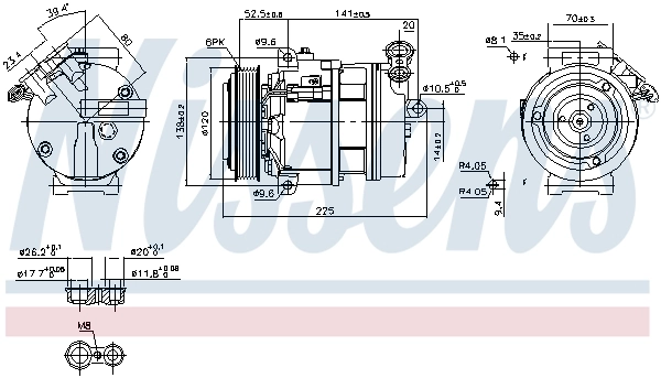 Compressor, air conditioning ** FIRST FIT ** 89397