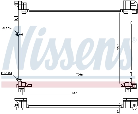 NISSENS 940930 Condenser, air conditioning