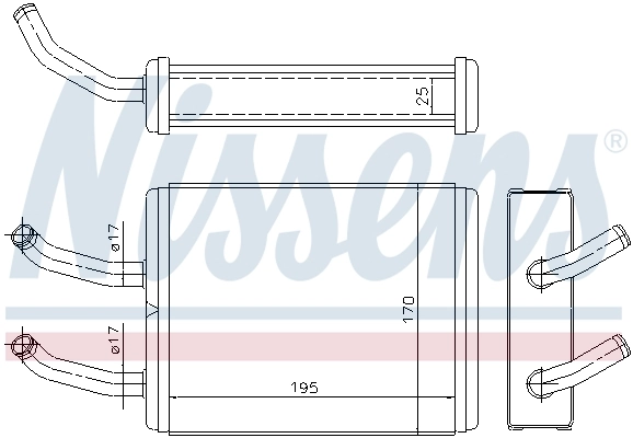 NISSENS 77511 Heat Exchanger, interior heating