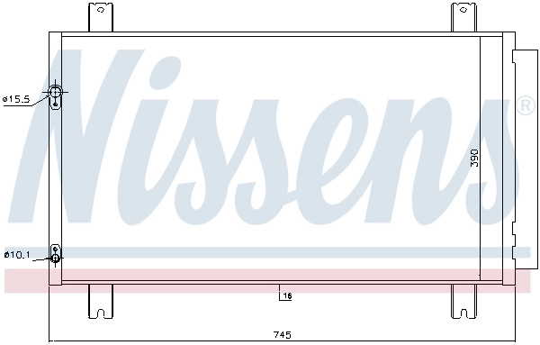 NISSENS 940401 Condenser, air conditioning