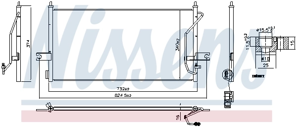NISSENS 940839 Condenser, air conditioning