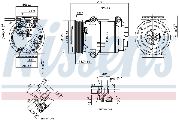 Compressor, air conditioning ** FIRST FIT ** 89323