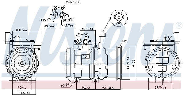 Compressor, air conditioning ** FIRST FIT ** 89299