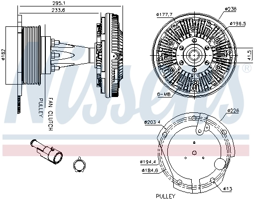 Clutch, radiator fan 86128
