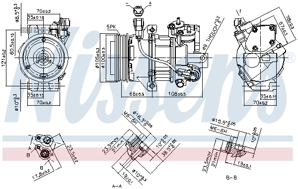 Compressor, air conditioning ** FIRST FIT ** 890077