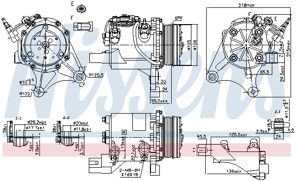 Compressor, air conditioning ** FIRST FIT ** 890327