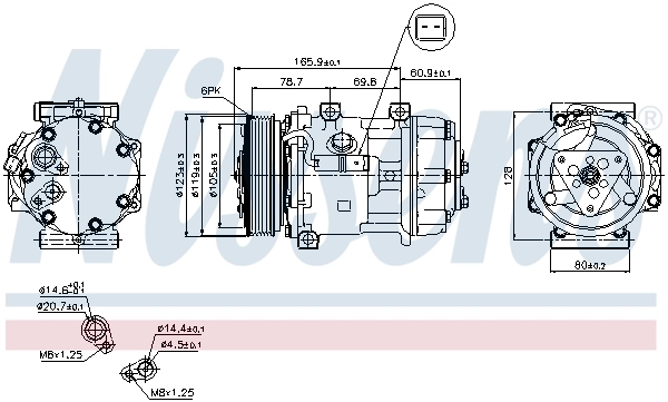 Compressor, air conditioning ** FIRST FIT ** 89136