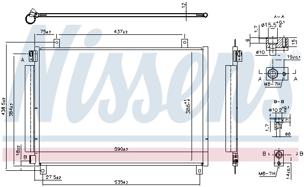 NISSENS 941106 Condenser, air conditioning