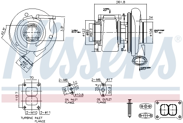 NISSENS 93599 Charger, charging (supercharged/turbocharged)