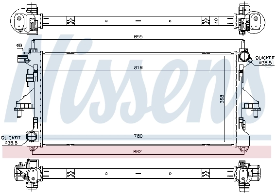 NISSENS 617879 Radiator, engine cooling