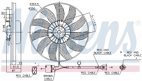 Fan, engine cooling 85763