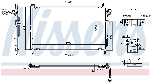NISSENS 940857 Condenser, air conditioning