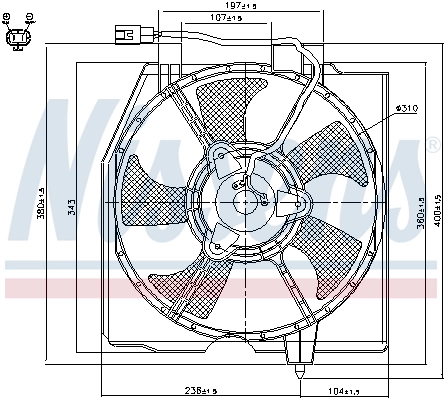 Fan, engine cooling 85224