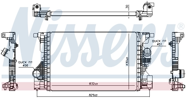 NISSENS 961559 Charge Air Cooler