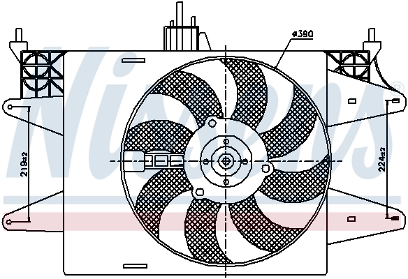 NISSENS 85572 Fan, engine cooling