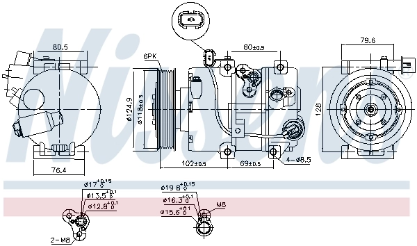NISSENS 890644 Compressor, air conditioning