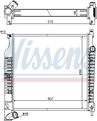 NISSENS 61021A Radiator, engine cooling