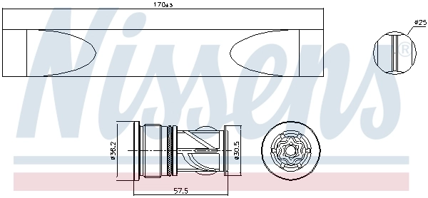 NISSENS 95620 Dryer, air conditioning