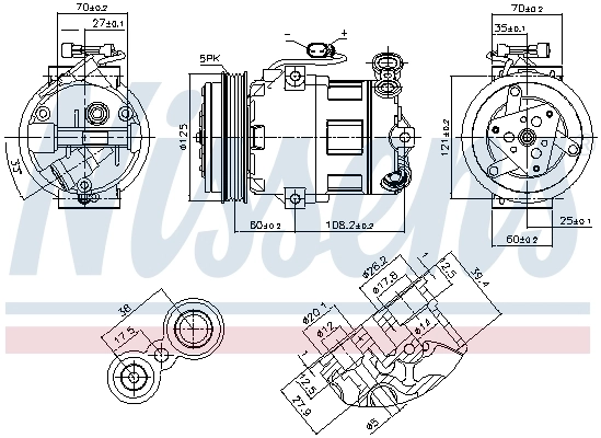 Compressor, air conditioning ** FIRST FIT ** 890185