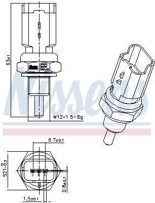 Sensor, coolant temperature ** FIRST FIT ** 207033