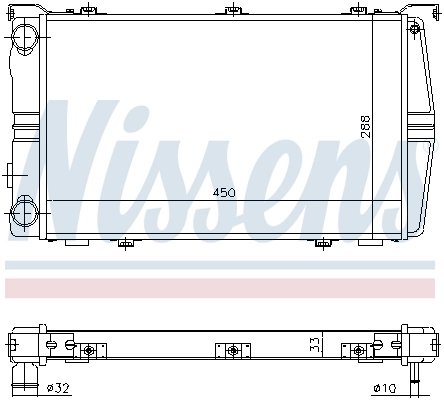 NISSENS 649971 Radiator, engine cooling