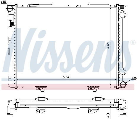 NISSENS 62731A Radiator, engine cooling