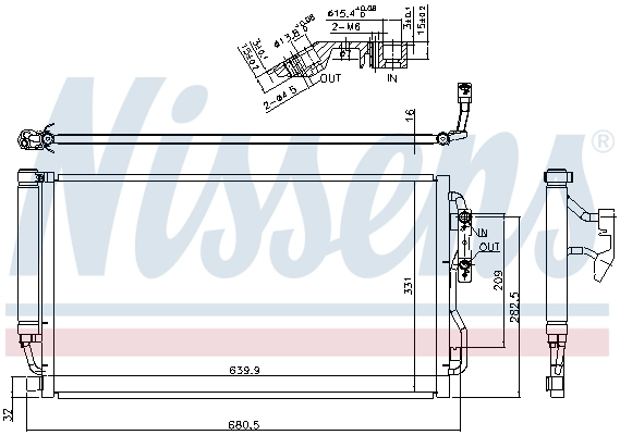 Condenser, air conditioning ** FIRST FIT ** 940590