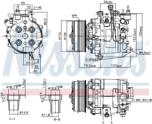 NISSENS 890195 Compressor, air conditioning