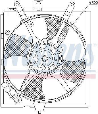 NISSENS 85298 Fan, engine cooling