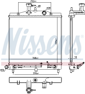 NISSENS 66771 Radiator, engine cooling
