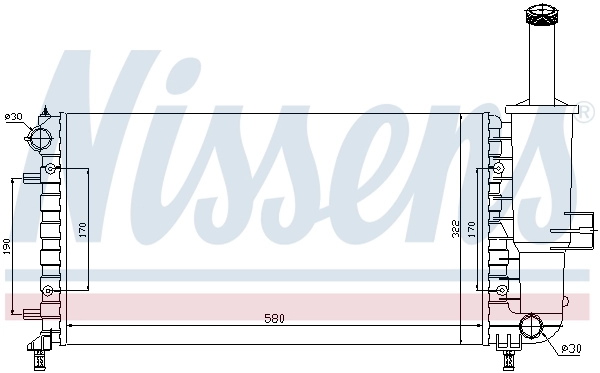 NISSENS 617858 Radiator, engine cooling