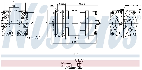 Compressor, air conditioning ** FIRST FIT ** 891000