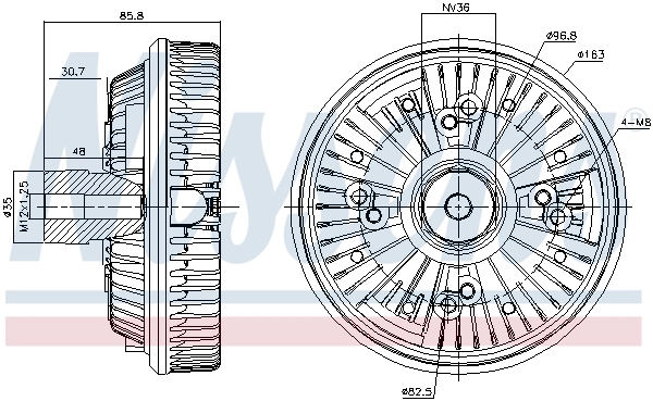 Clutch, radiator fan 86148