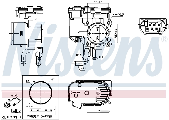 NISSENS 955247 Throttle Body