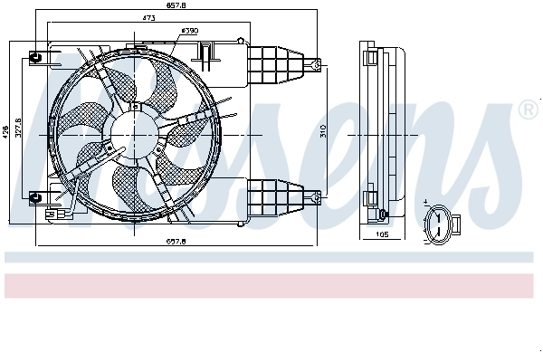 NISSENS 85942 Fan, engine cooling
