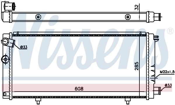 NISSENS 63729A Radiator, engine cooling