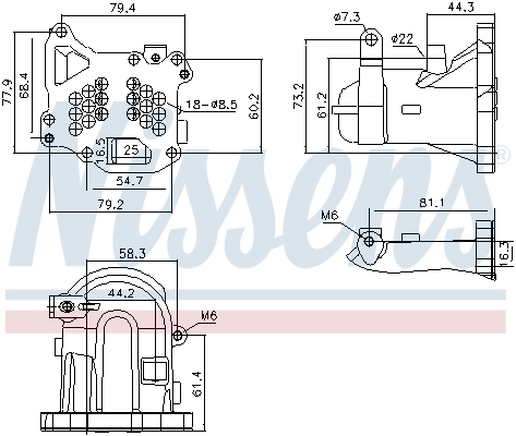 Cooler, exhaust gas recirculation ** FIRST FIT ** 989313