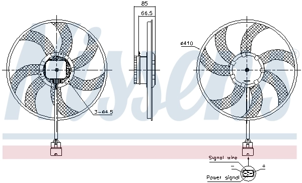 Fan, engine cooling 85940