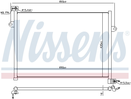 NISSENS 941148 Condenser, air conditioning