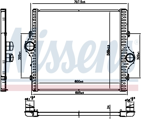 NISSENS 961506 Charge Air Cooler