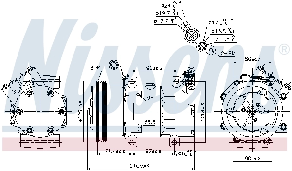 Compressor, air conditioning ** FIRST FIT ** 89159