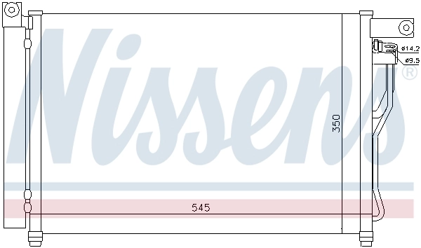NISSENS 94895 Condenser, air conditioning