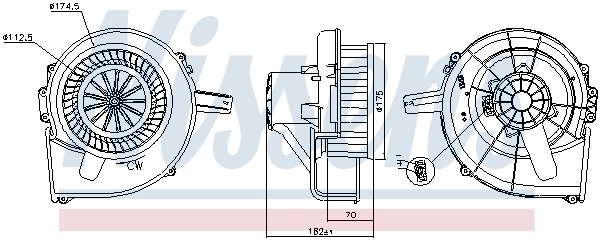 NISSENS 87435 Interior Blower