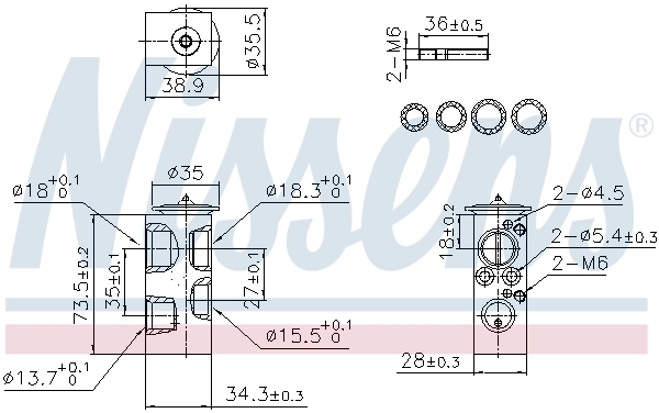 Expansion Valve, air conditioning ** FIRST FIT ** 999443