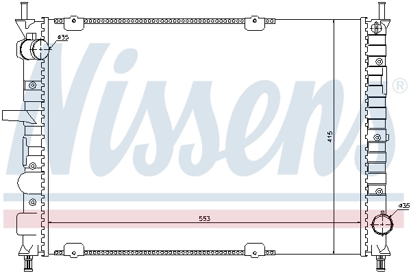 NISSENS 61791 Radiator, engine cooling