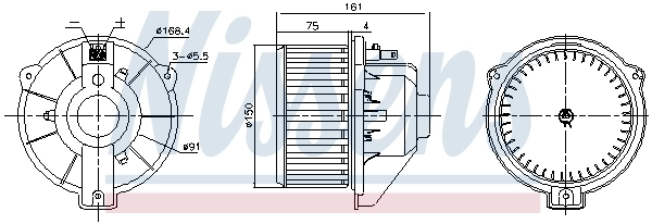 NISSENS 87429 Interior Blower