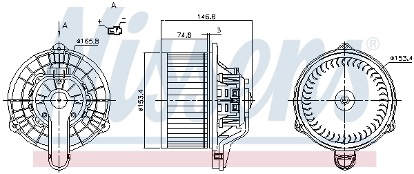 NISSENS 87162 Interior Blower