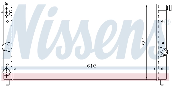 NISSENS 61848 Radiator, engine cooling